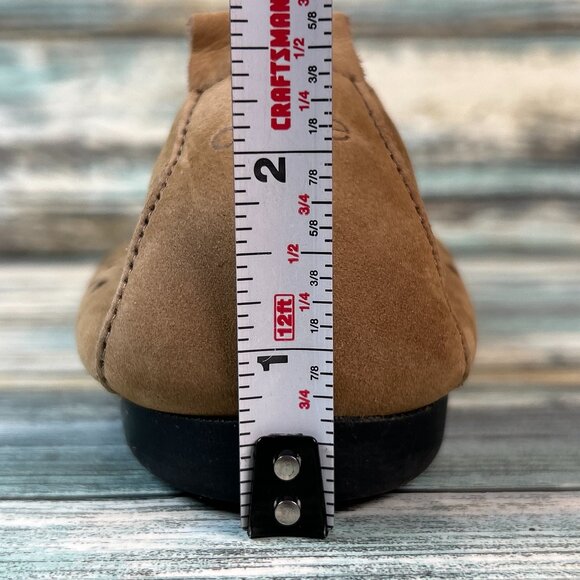 Arche Lily Ballerina Flats Womens 6 Brown Nubuck Calfskin Leather Slip On Shoes - Picture 9 of 10